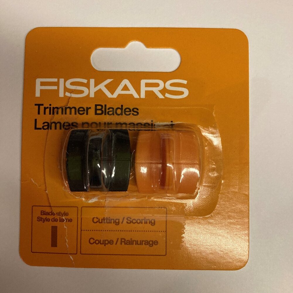 Fiskars TripleTrack High-Profile Replacement Blades 2/Pkg-Straight & Scoring